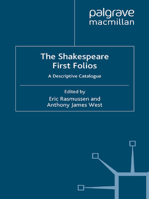 cover image of The Shakespeare First Folios